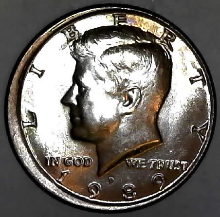 1989-P-Kennedy-Half-With-Partial-Collar-Free-Gift-From-Montcollector